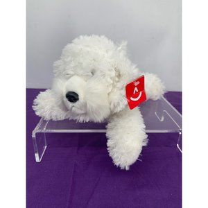 Aurora Flopsie - 12" Bonita White Laying Maltese Plastic Eyes and Nose